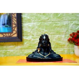 FASHIYANOO Black Solid Aadi Yogi Divine Idol Showpieces-8