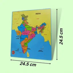 PLANET of Toys Wooden Map Knob Puzzle Toy Learning and Development Toys image 5