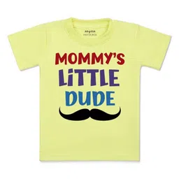 Arvesa Kids Typography Printed Applique T-shirt-22