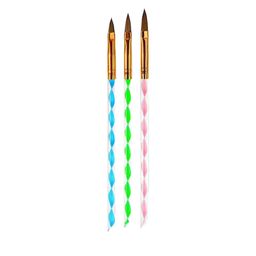 Scheibe Set Of 3 Nail Art Brushes-9