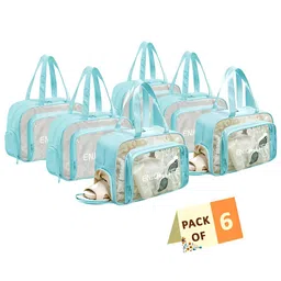 Aura Blue Set of 6 Regular Makeup Organiser Organisers-30