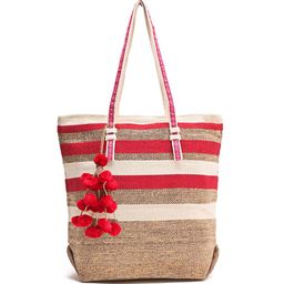 Anouk Striped Oversized Shopper Shoulder Bag with Tasselled-image-51