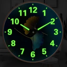 M T BROTHERS Radium Blue Printed Contemporary Wall Clock-16