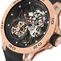 Britime Crescent Men Skeleton Dial Analogue Automatic Motion Powered Watch 227-P30406 image 5