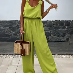 StyleCast x Revolte Women Solid Sleeveless Jumpsuit-13
