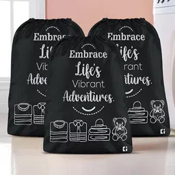 Myntra Elegant Homes Black 3 Pieces Regular Multi-Utility Organisers-4