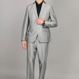 Men 2 Piece Suit Solid Suit-image-80
