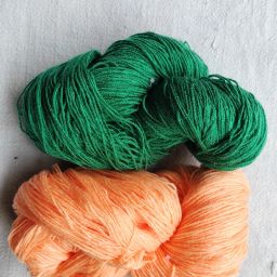 VARDHMAN BRILON YARN - PEACH AND GREEN (150 GM EACH TOTAL 300 GM)-image-31