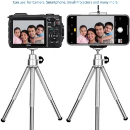 BUFONA Mini Tripod with Ball Head Camera Phone Rotating Flexible Tripod Stand Holder Tripod, Tripod Kit, Tripod Clamp, Tripod Ball Head image 3