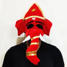 Ganpati Ganesh ji overhead full mask face mask for kids over age 7 years Party Mask-picture-3
