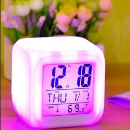 remeka Digital White Clock image 4