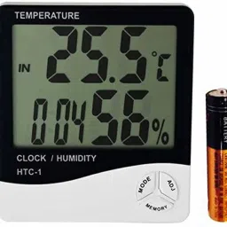 Imported Humidity Meter Clock Digital White Clock High accuracy LCD Digital Thermometer All-in-One Digital Moisture Measurer-17