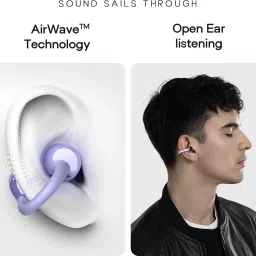 noise Air clips with Dual Device Pairing, 40 Hours of Playtime with AirWave Technology Bluetooth Headset image 5