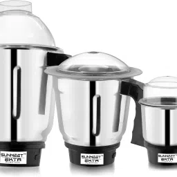 Dry Jar, Liquid Jar, Chutney Jar for Mixer Grinder Set of 3 (350, 700, 1000 ML) Mixer Juicer Jar-picture-28