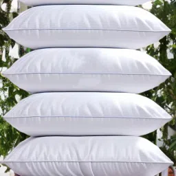 LUXURY Polyester Fibre Solid Sleeping Pillow Pack of 5-image-10