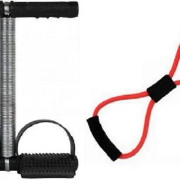 SINGLE SPRING TUMMY TRIMMER ALONG WITH FIGURE 8 Fitness Accessory Kit Kit-image-4