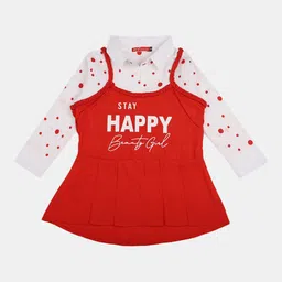 V-Mart Girls Typography Printed Shirt Collar Cuffed Sleeves Pleated Top-image-17
