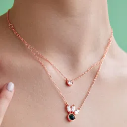AIKA BY MINUTIAE Rose Gold-Plated Layered Necklace-25
