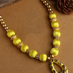 AKSHARA Girls Gold-Plated Statement Necklace-83