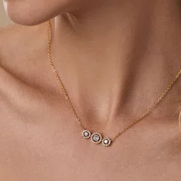 MINUTIAE Gold-Plated & White Handcrafted Necklace-9