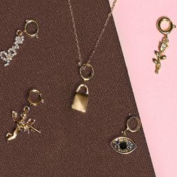 OOMPH Set Of 5 Gold-Toned Angel Charm Pendant-picture-40