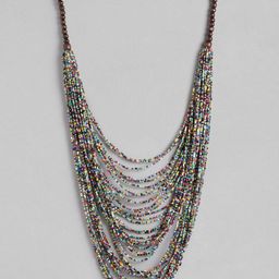 RICHEERA Brass Beaded Necklace-57