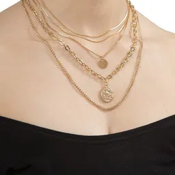 OOMPH Set Of 2 Layered Necklaces-40