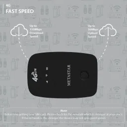 METASTAR 4G WiFi Dongle | Superfast Speed, USB, Multi SIM, 6hr Battery Data Card image 3