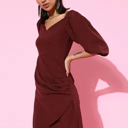 Sera Polka Dots Printed Sheath Dress-image-81