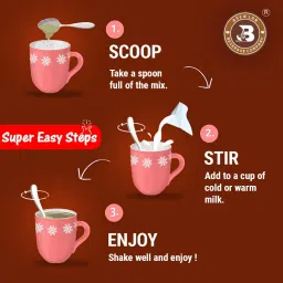 brew lab Nutritious Instant Sugar Free Saffron Badam Drink Mix with Real Almond-250gm image 4