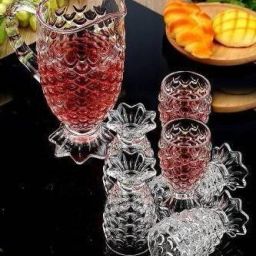 Premium quality water and juice Jug & Glass set (1.5 L Jug) Jug Glass Tray Set-21