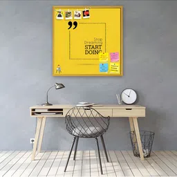 ArtzFolio Yellow Printed Wooden Bulletin Board With Sticky Note Wall Hanging Decor-image-46