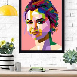 Gallery99 Multicoloured Selena Gomez Paper Framed Wall Art-18