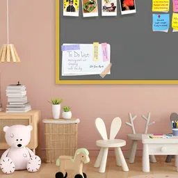 ArtzFolio Grey Wooden Bulletin Board With Sticky Note Wall Hanging Decor-image-73