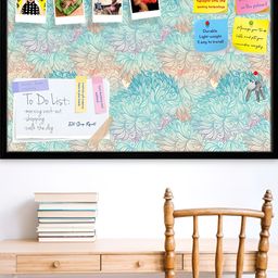 ArtzFolio Vintage Cloudy Printed Hanging Bulletin Board With Sticky Notes-50