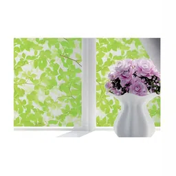 Jaamso Royals Green & White Printed Self-Adhesive Waterproof Window Sticker-35