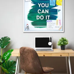 ArtzFolio White You Can Do It D2 Printed Wooden Bulletin Board With Sticky-picture-54