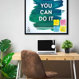 ArtzFolio Black & Green Printed Wooden Bulletin Board With Sticky Wall Hanging Decor-image-69