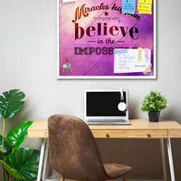 ArtzFolio White Typographic Art D3 Printed Wooden Bulletin Board With Sticky-image-27
