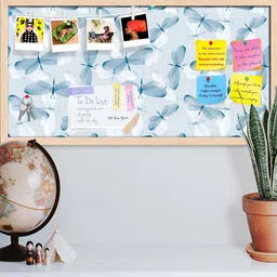 ArtzFolio Camel Brown Butterflies D2 Printed Wooden Bulletin Board With Sticky-image-15