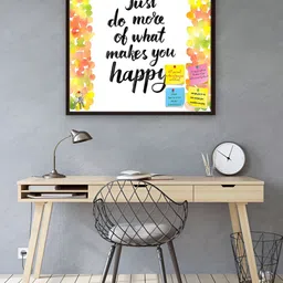 ArtzFolio Brown Wooden Bulletin Board with Sticky Notes Push Pins & Wall Nails-image-85