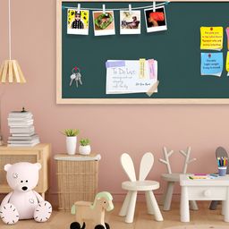 ArtzFolio Camel Brown Wooden Bulletin Board With Sticky Notes-33