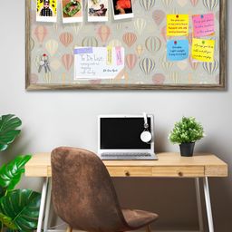 ArtzFolio Air Balloons Printed Hanging Bulletin Board With Sticky Notes-52