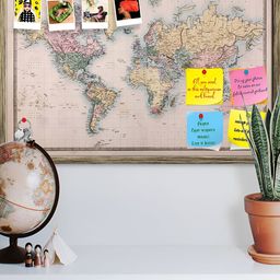 ArtzFolio Beige World Map On Mercators Project Circa Wall Hanging Decor-15
