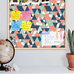 ArtzFolio Brown Printed Wooden Bulletin Board With Sticky Notes Wall Hanging Decor-39