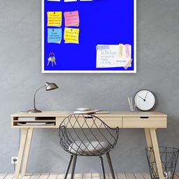 ArtzFolio Blue Cyans Family Printed Wooden Bulletin Board-image-94