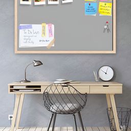 ArtzFolio Grey & Brown Wooden Bulletin Board With Sticky Notes Wall Hangings Decor-43
