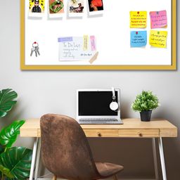 ArtzFolio White Printed Wooden Bulletin Board With Sticky Notes-27