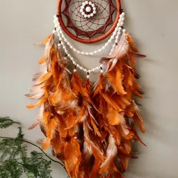 UVID ART AND CRAFT SUPPLIES Red & White Feathers Hanging Windchimes-image-36