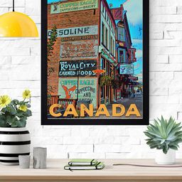 Gallery99 Multicoloured British Columbia Canada Paper Framed Wall Art-picture-27
